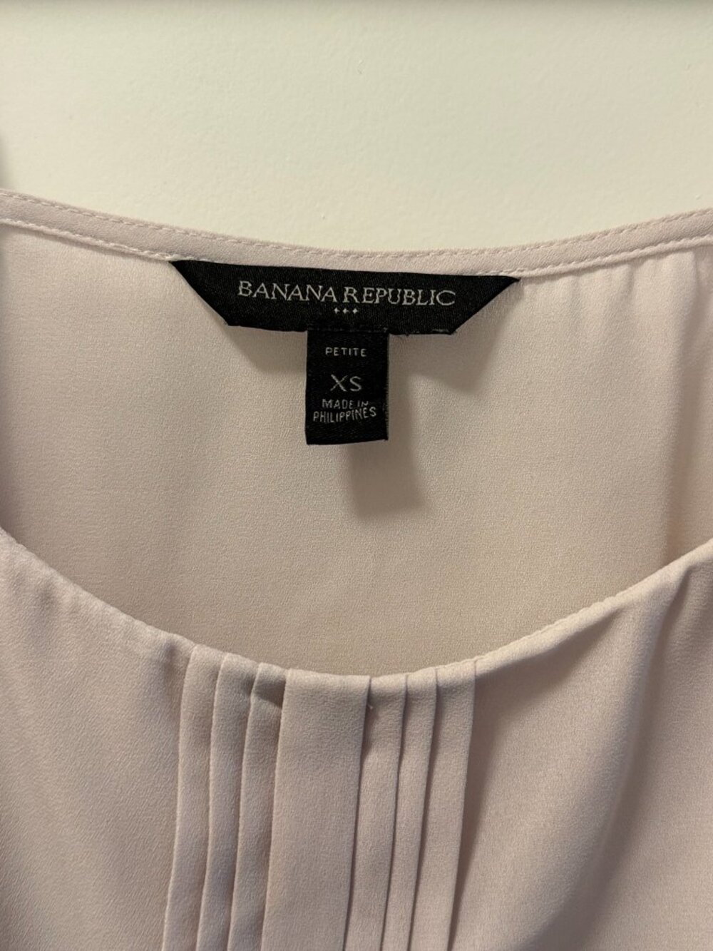 Banana Republic Petite XS Blush Pink Pintuck Camisole Tunic Top - Picture 3 of 5